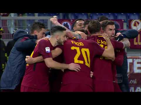 Il gol di Fazio - Roma - Cagliari 1-0 - Giornata 17 - Serie A TIM 2017/18