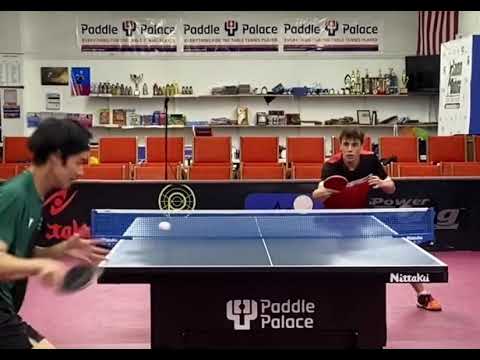 Joakim and Yutaka Training Daily at the Samson Dubina Table Tennis Academy