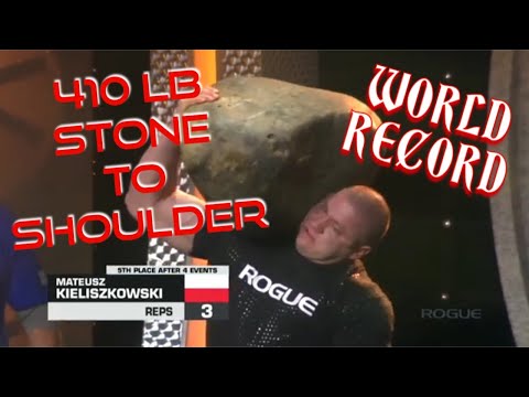 MATEUSZ KIELISZKOWSKI - 410 LB STONE TO SHOULDER WORLD RECORD - 2019 ARNOLD SPORTS FESTIVAL