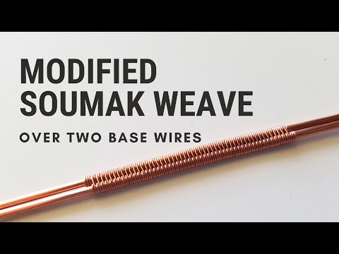2-Base Wire Weave: Modified Soumak, One of the Most Common & Useful Wire Weaving Patterns Around!