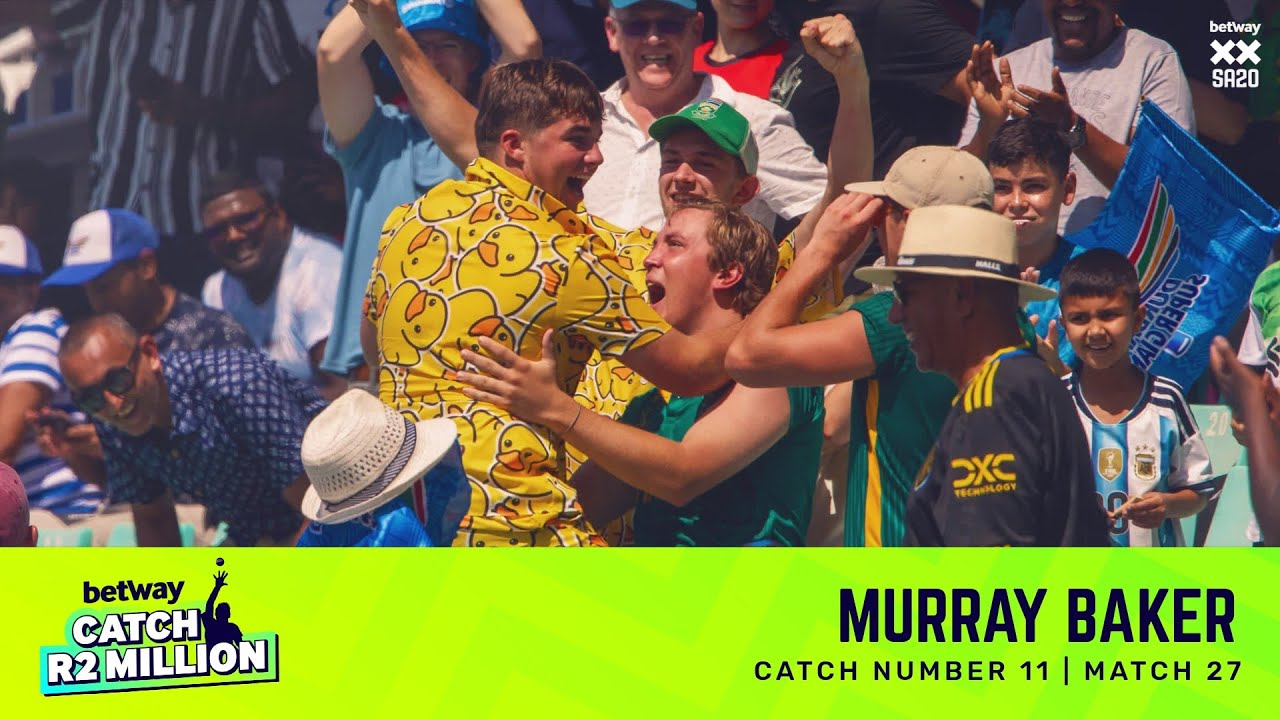 Betway Catch R2 Million | 11th Catch - Murray Baker | Match 27: DSGvPR