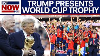WATCH: Trump presents World Cup to Spain after victory over Argentina 