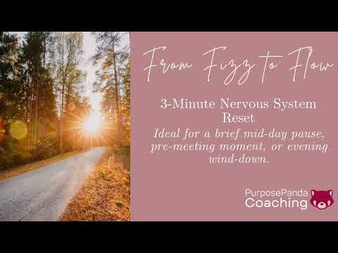 ✨ 3-Minute Nervous System Reset | Fizz-to-Flow Guided Meditation for Calm & Clarity