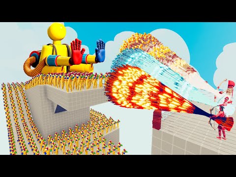 100x PLAYER (POPPY PLAYTIME) + 2x GIANT vs 3x EVERY GOD - Totally Accurate Battle Simulator TABS