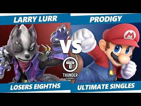 Thunder Smash SSBU - A | Prodigy (Mario) Vs. T1 | Larry Lurr (Wolf, Falco) Smash Ultimate L. Top 8