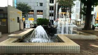 preview picture of video '[SHL-25]阿佐ヶ谷駅前の噴水[4K] -The fountain in front of Asagaya Station-'