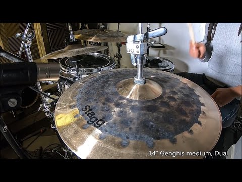 STAGG CYMBALS - Hi Hat comparison - Genghis - Dual - Exo - BM -  DH - Furia - Cs