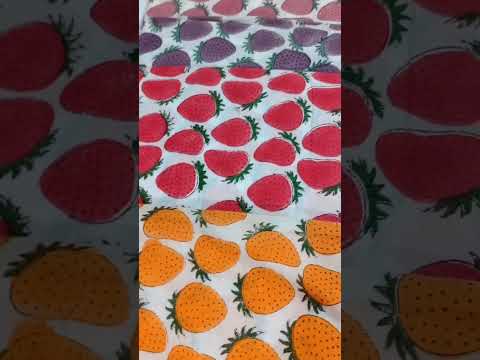 Designer Hand Block Printed Cotton Fabric