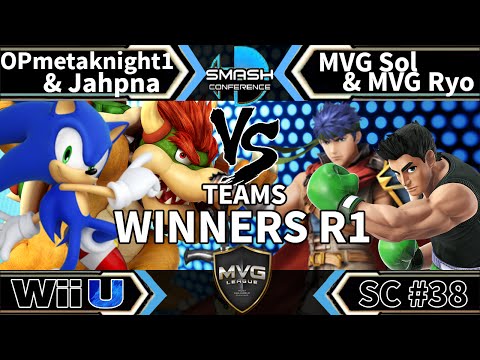 OPmetaknight1 & Jahpna vs. MVG|Ryo & MVG|Sol - Teams SSB4 Winners R1 - Smash Conference 38