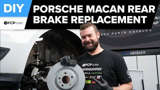 Porsche Macan Rear Brake Pad & Rotor Replacement DIY (2015-2021 Porsche 95B Macan S, GTS, Base)