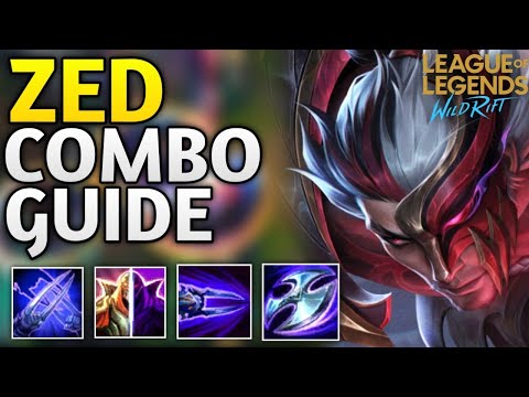 ZED COMBO GUIDE FOR BEGINNER | WILD RIFT TUTORIAL 와일드리프트