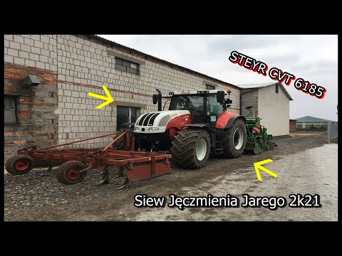 🇵🇱 Siew Jęczmienia 2021 !!GR RUSINEK!! ✩ Steyr CVT 6185 ✩ Amazone ✩