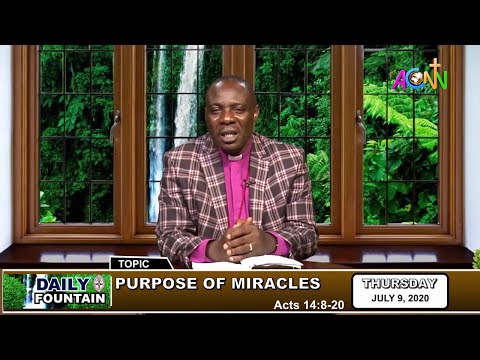 DAILY FOUNTAIN DEVOTIONAL OF JULY 9, 2020 - THE RT. REV'D STEVEN AKOBE