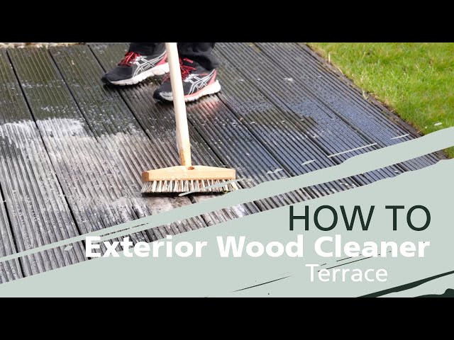  Wie Sie Ihre Holzterrasse mit dem Exterior Wood Cleaner reinigen