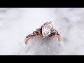 video - Scattered Mixed Shape Cluster Engagement Ring