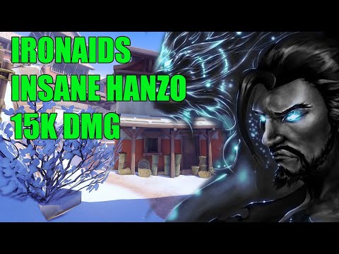 IronAids INSANE HANZO 15K DMG - TOP 500 OVERWATCH SEASON 26