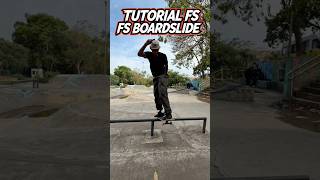 Tutorial Fs Boardslide!! #skate #skateboarding #tutorial #tips #manobra