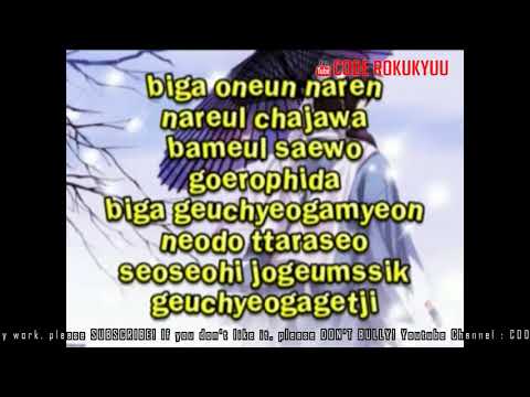B2ST - On The Rainy Days - Karaoke Instrumental with Lyric Romaji