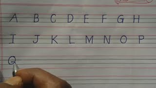 How to write english handwriting capital and small letters | for students, beginners