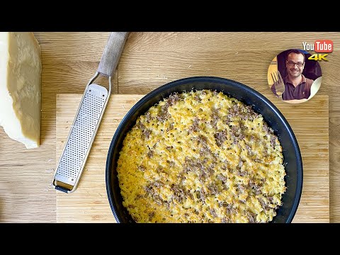 Coquillettes Gratin with Lamb and Coconut Milk