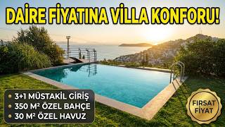 Bodrum Gümüşlük Satılık 3+1 Daire Müstakil Bahçeli Özel Havuzlu Otoparklı