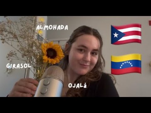ASMR my favorite Spanish words || whisper ramble