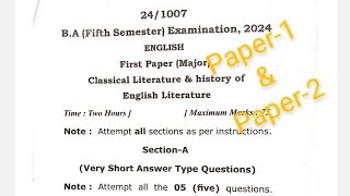 #BA_Sem_5_English