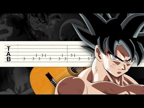 Dragon Ball Super - Goku vs Jiren Theme (Ultimate Battle) Ultra Instinct - Guitarra Tutorial Video