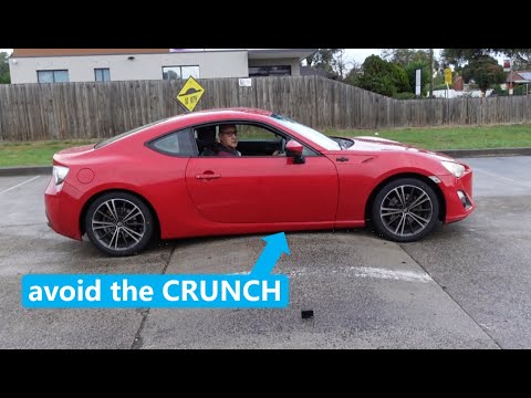 How to drive a lowered car over a speed bump - full explanation