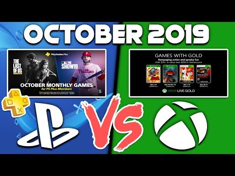 PLAYSTATION PLUS VS XBOX GAMES WITH GOLD FREE GAMES OCTOBER 2019 - ONE OF THEM REALLY SUCKS!