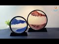 Moving Sand Art | Decorative Sandscape in Motion | Round Motion Frame