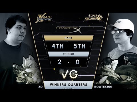 XCS Finals Smash 4 -  ZD (Fox) Vs.  BootEKing (Bayonetta) Wii U Winners Quarters