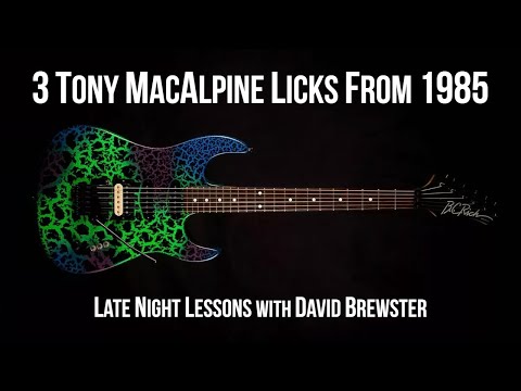 3 Tony MacAlpine Licks From 1985