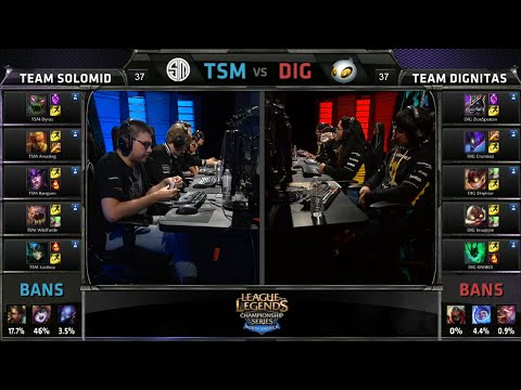 LCS 2014 NA Summer Playoffs Quarterfinals TSM - DIG Game 1 Highlights