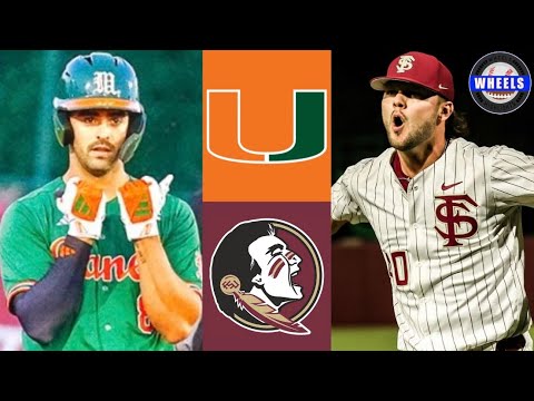 Miami vs #10 Florida State Highlights (Great!) | 2024 College Baseball Highlights