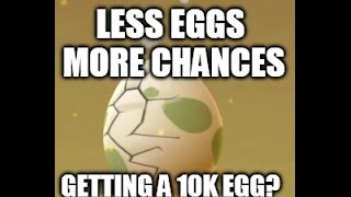 Pokemon GO Less Eggs More chances getting 10k Eggs?