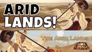 THE ARID LANDS - FAST GUIDE - VOYAGE OF WONDERS! [FURRY HIPPO AFK ARENA]