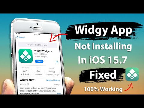 Widgy Widgets App not Installing in iOS 15.7 - Riquires iOS 16 or Later Fixed🔥🔥 - Install Now