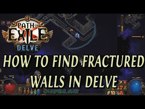 Path of Exile guide how to find fractured walls in Delve