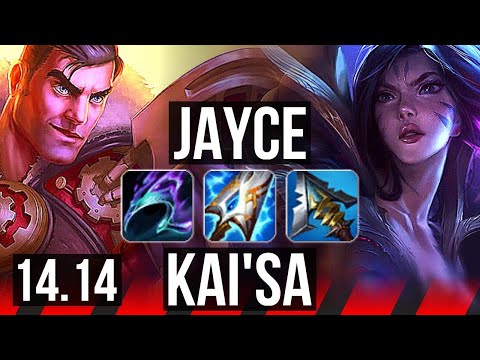 JAYCE vs KAI'SA (TOP) | 8 solo kills, Rank 7 Jayce, Dominating, Rank 29 | NA Challenger | 14.14