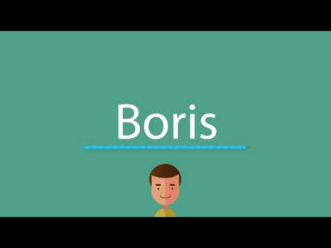 How to say Boris