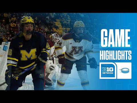 Michigan vs. Minnesota | Highlights | Big Ten Hockey | 01/16/26