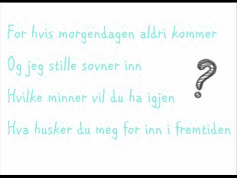 Hvis morgendagen aldri kommer - Picazzo [Lyrics]