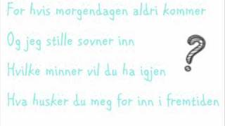 Hvis morgendagen aldri kommer - Picazzo [Lyrics]