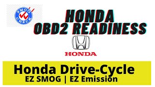 Honda Drive Cycle For Smog▶️Honda Emission Drive Cycle EGR EVAP o2 Monitor