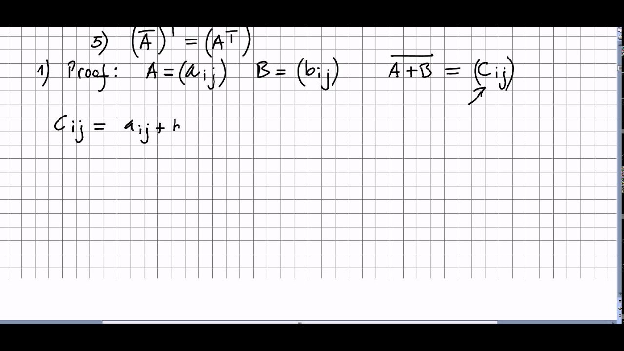 Linear Algebra 94, Complex Matrices, Properties