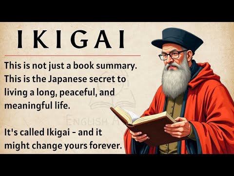 IKIGAI — The Japanese Secret to a Long and Beautiful Life || Learn English Through Book Summary 📖