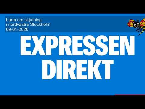 Larm om skjutning i nordvästra Stockholm