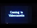 Coming To Videocassette Bumper 1992