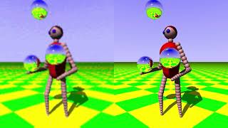 'Juggler Encore' real-time hologram of a 1986 ray-traced animation